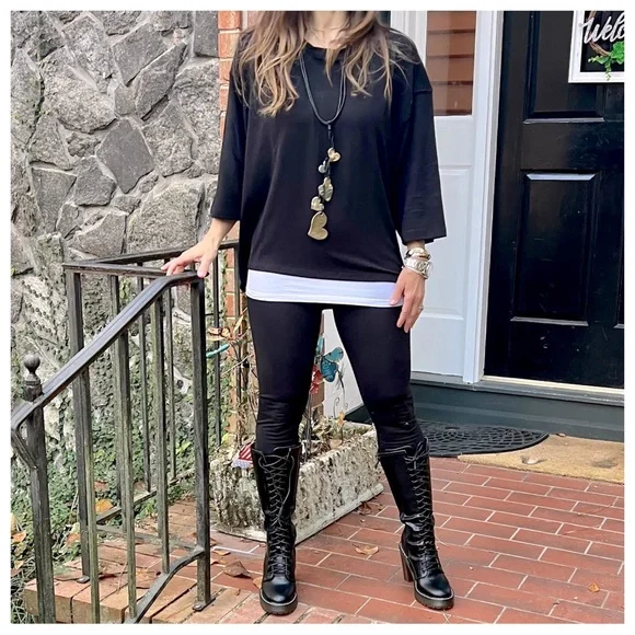 #26 Boxy Drop Shoulder Tee Boho weekend-ready style - Picture 1 of 5